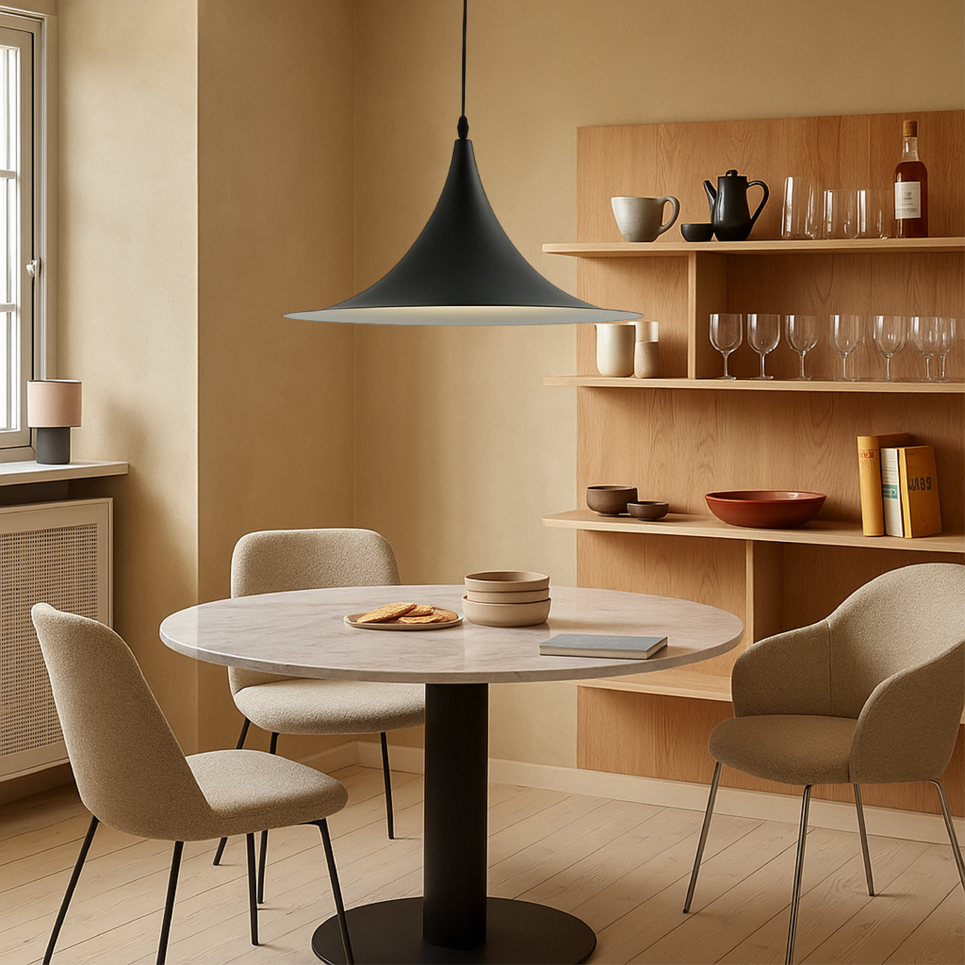 Lampe Suspendue Scandinave en Soucoupe | Éclairage Élégant et Contemporain