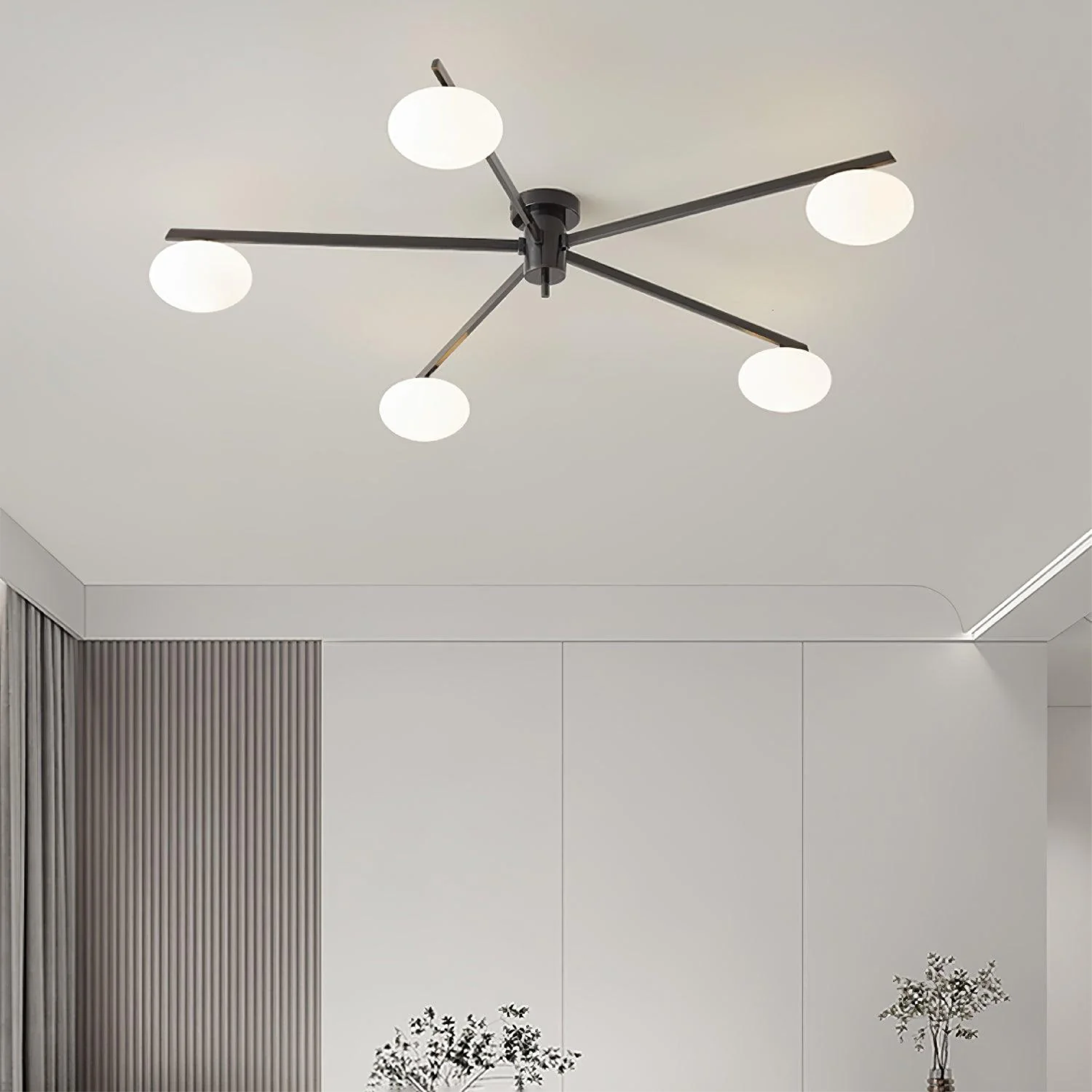 Lampe de Plafond Moderne Minimaliste | Éclairage Ambiant Élégant et Accueillant