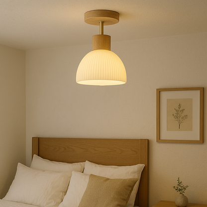 Lampe de Plafond Contemporaine en Verre | Élégance et Atmosphère Chaleureuse
