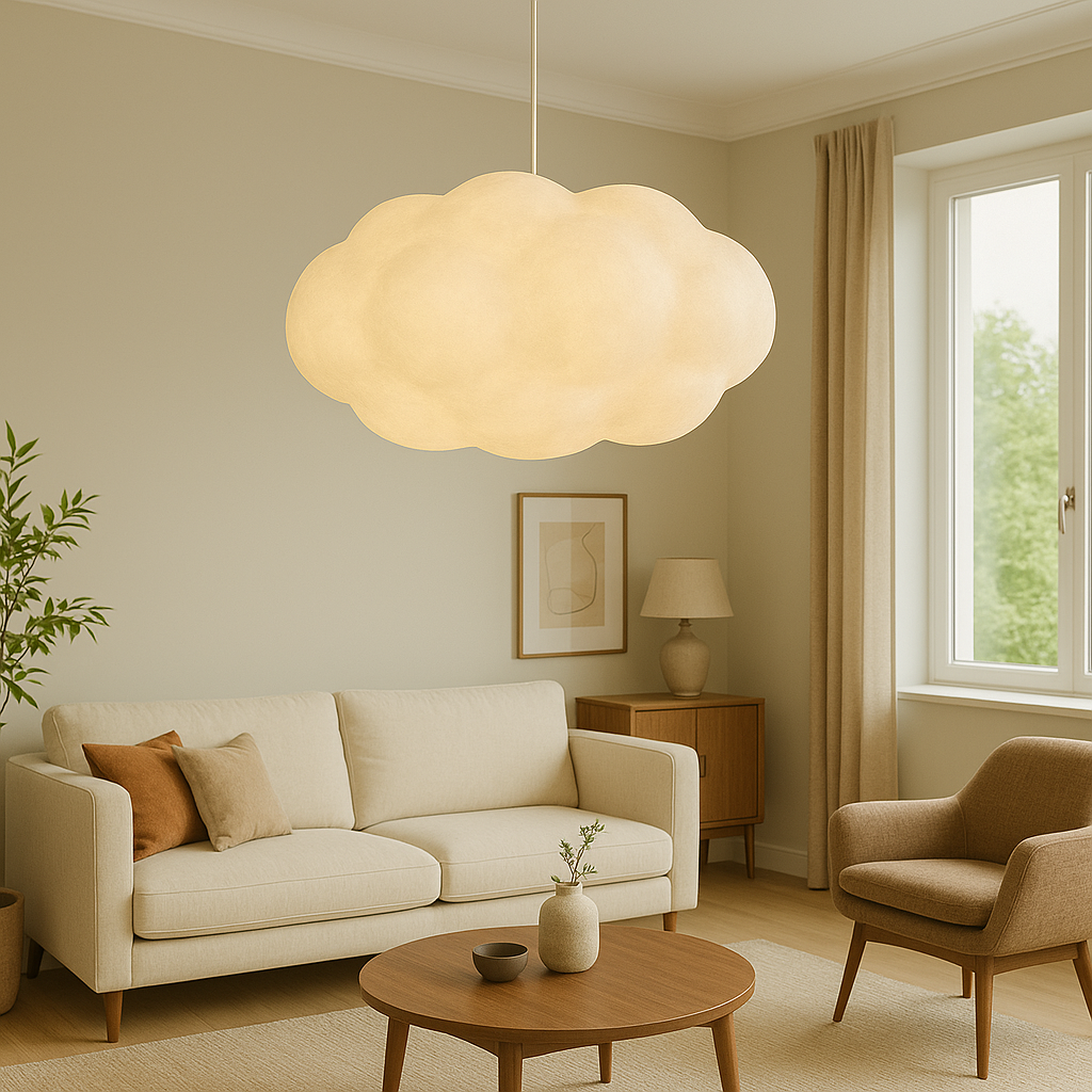 Lampe Pendante Nuage LED | Éclairage Doux et Atmosphère Chaleureuse