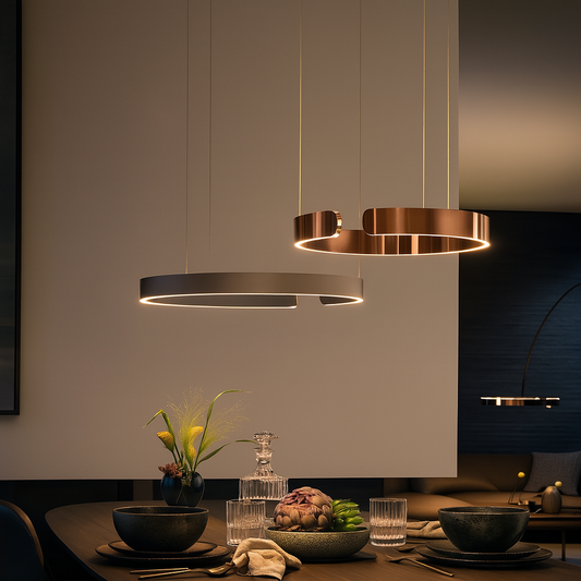 Lampe Suspendue Minimaliste en Cercle | Élégance Contemporaine et Chaleur Ambiante