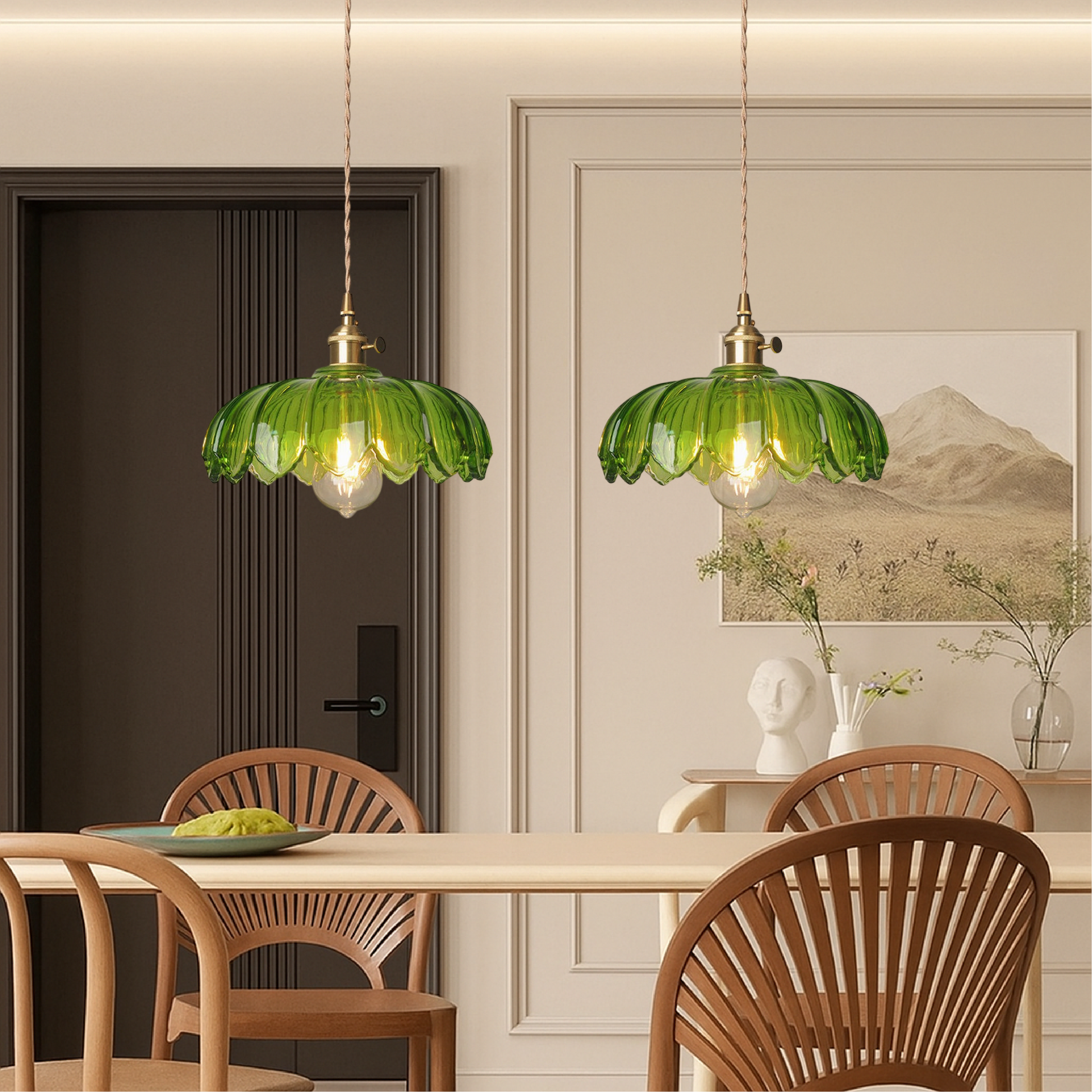 Lampe Suspendue en Verre | Design Élégant et Atmosphère Chaleureuse