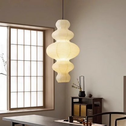 Lampe Suspendue en Papier de Riz | Design Contemporain et Éclairage Ambiant