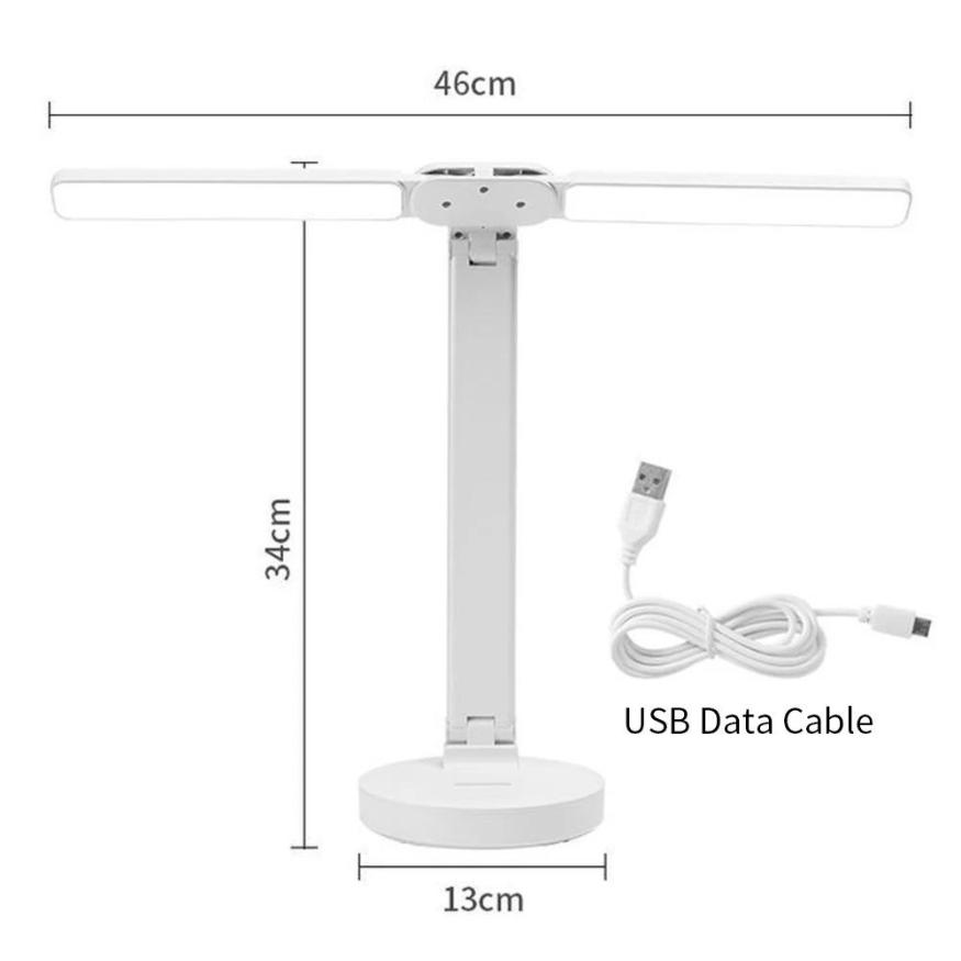Lampe de Bureau LED Rechargeable | Éclairage Ajustable et Amie des Yeux