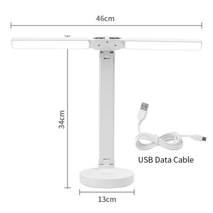 Lampe de Bureau LED Rechargeable | Éclairage Ajustable et Amie des Yeux