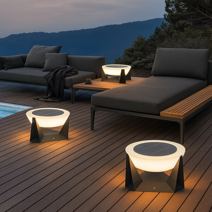 Lampe Solaire de Patio | Design Contemporain et Écologique