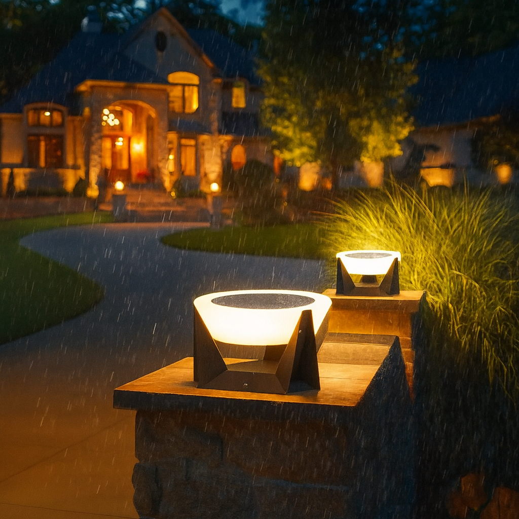 Lampe Solaire de Patio | Design Contemporain et Écologique