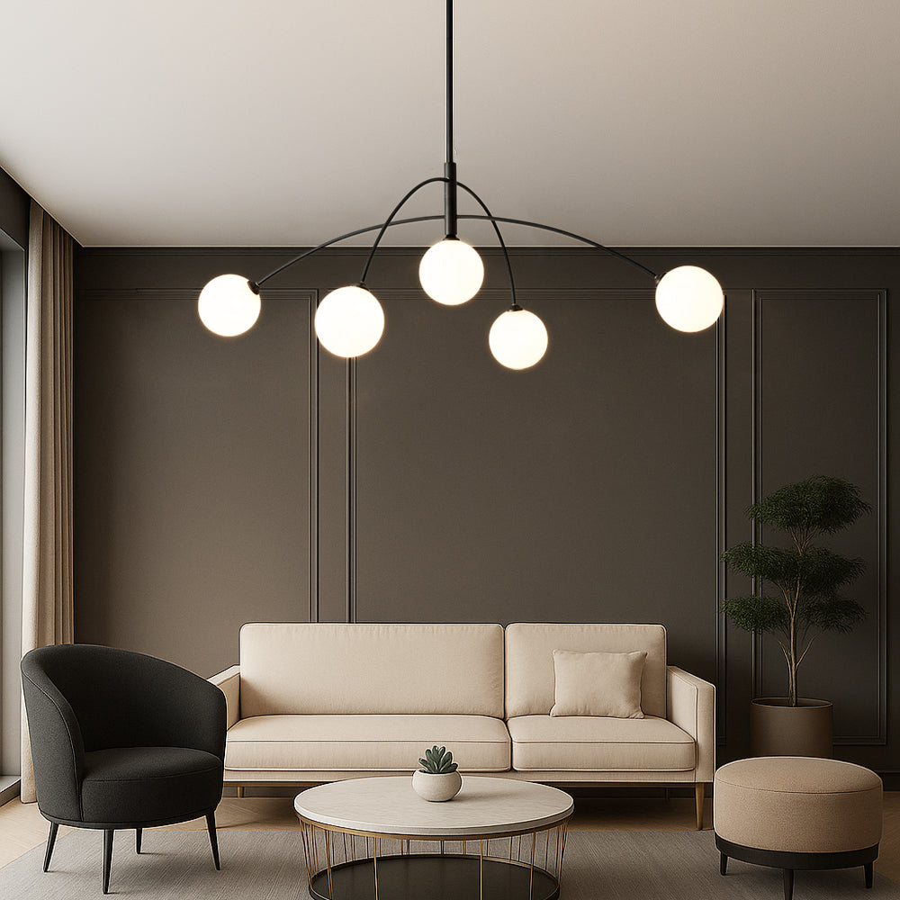 Lustre Nordique Luxe pour Salle à Manger | Design Élégant et Ambiance Chaleureuse