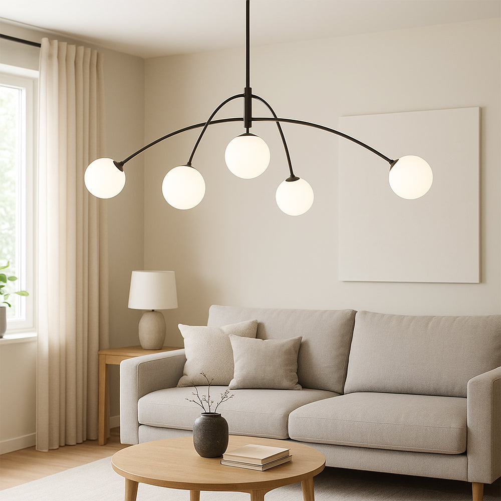Lustre Nordique Luxe pour Salle à Manger | Design Élégant et Ambiance Chaleureuse