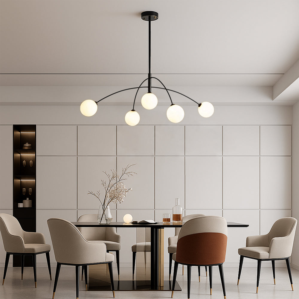 Lustre Nordique Luxe pour Salle à Manger | Design Élégant et Ambiance Chaleureuse