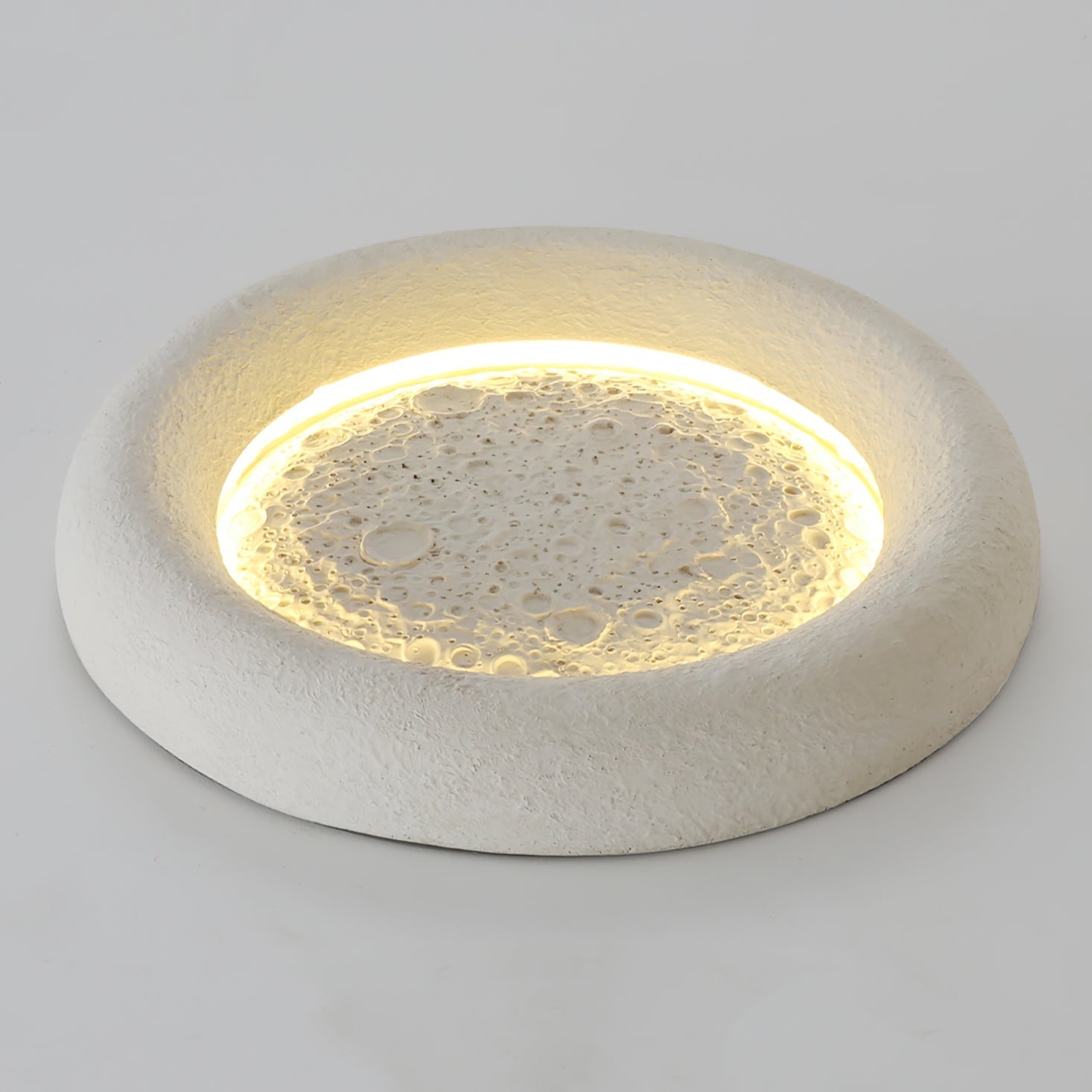 Plafonnier Atmosphérique en Résine | Éclairage Dimmable Inspiré par la Lune