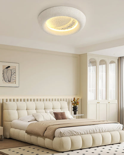 Plafonnier Atmosphérique en Résine | Éclairage Dimmable Inspiré par la Lune