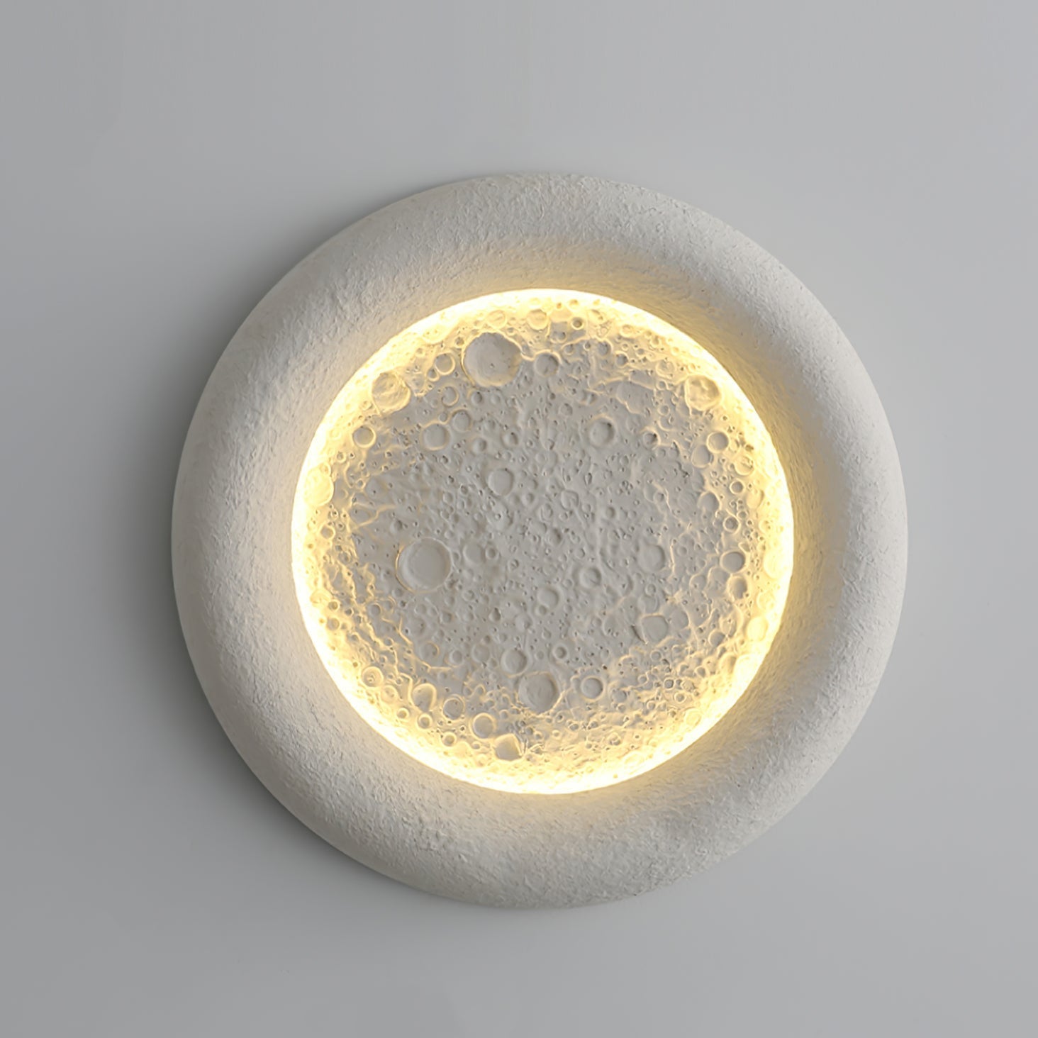 Plafonnier Atmosphérique en Résine | Éclairage Dimmable Inspiré par la Lune