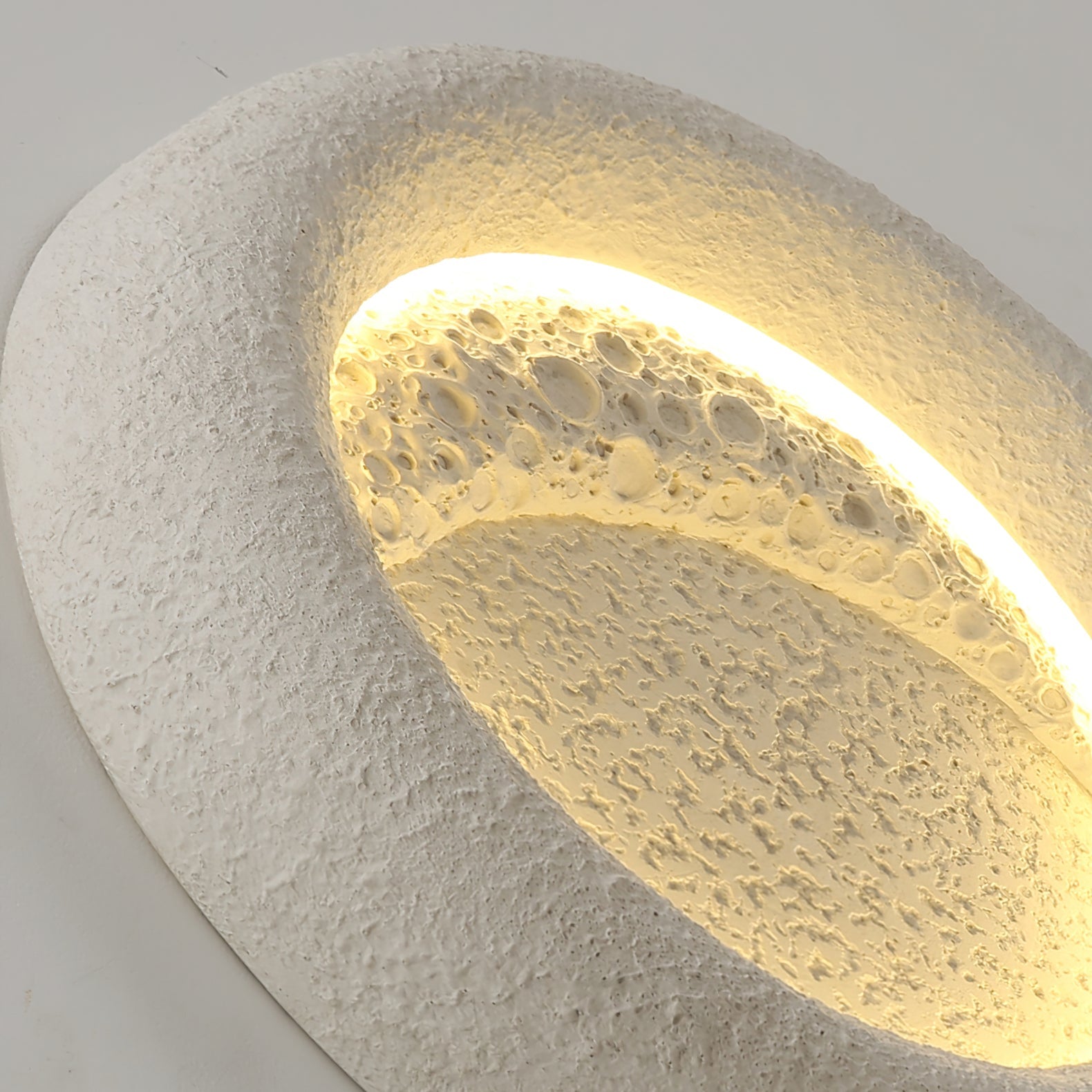 Plafonnier Atmosphérique en Résine | Éclairage Dimmable Inspiré par la Lune