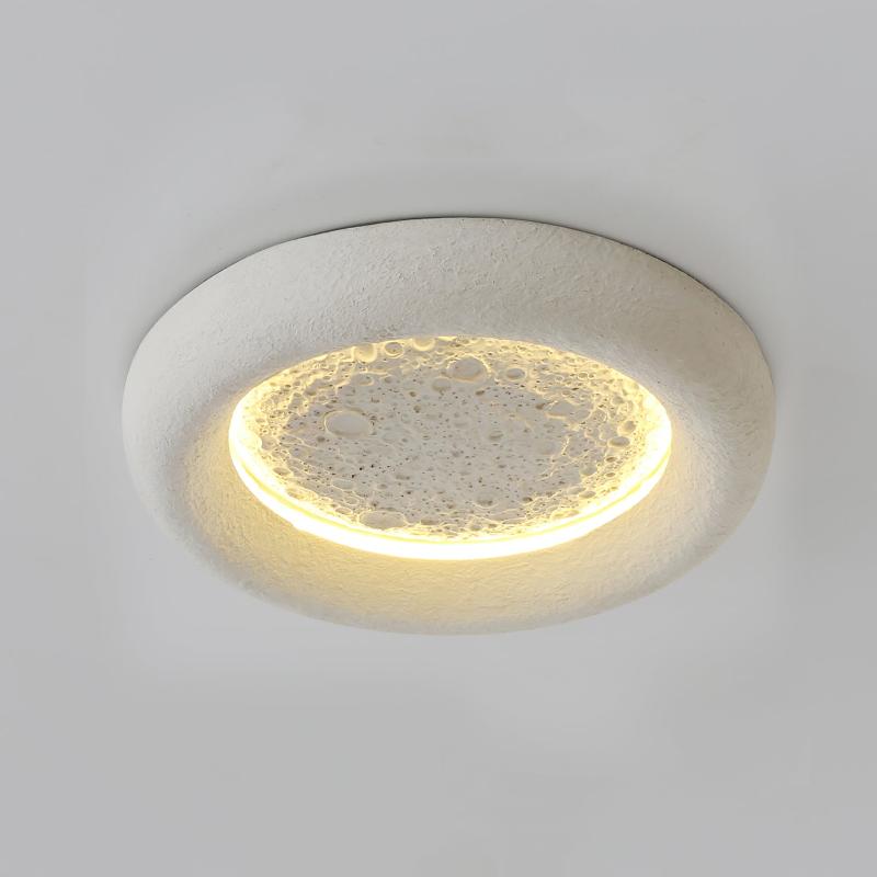 Plafonnier Atmosphérique en Résine | Éclairage Dimmable Inspiré par la Lune