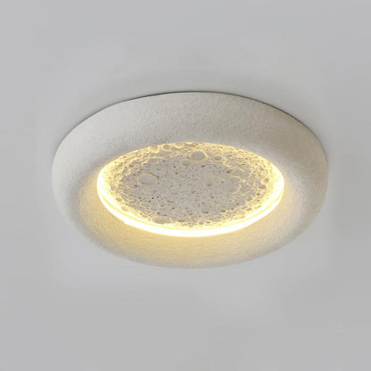 Plafonnier Atmosphérique en Résine | Éclairage Dimmable Inspiré par la Lune