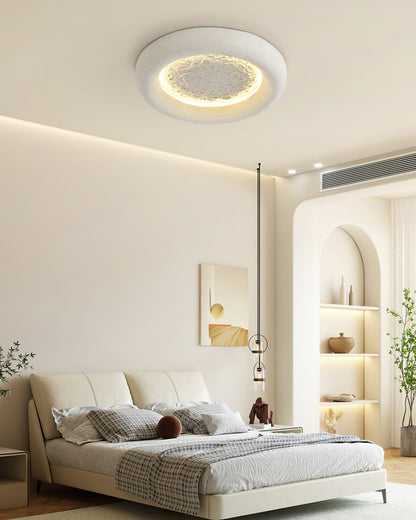 Plafonnier Atmosphérique en Résine | Éclairage Dimmable Inspiré par la Lune