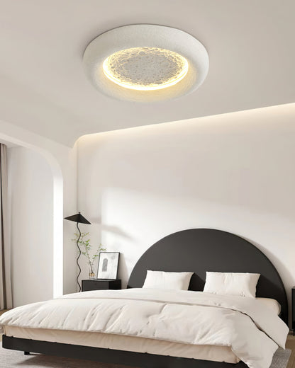 Plafonnier Atmosphérique en Résine | Éclairage Dimmable Inspiré par la Lune