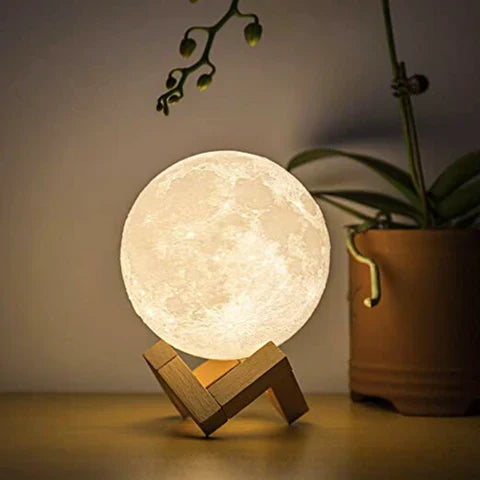Lampe Lunaire à Contrôle Tactile | Éclairage Ambiant et Serein à Domicile