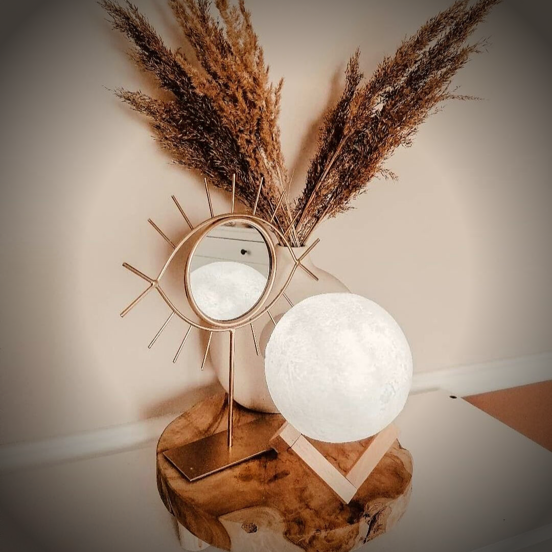 Lampe Lunaire à Contrôle Tactile | Éclairage Ambiant et Serein à Domicile