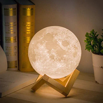 Lampe Lunaire à Contrôle Tactile | Éclairage Ambiant et Serein à Domicile
