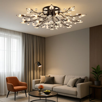 Lampe de Plafond en Cristal Luxe | Élégance et Glamour pour Votre Intérieur