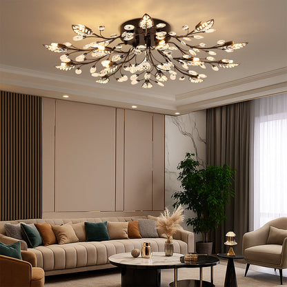 Lampe de Plafond en Cristal Luxe | Élégance et Glamour pour Votre Intérieur