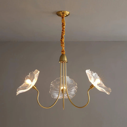 Lustre en Verre Lotus | Élégance Contemporaine et Atmosphère Chaleureuse