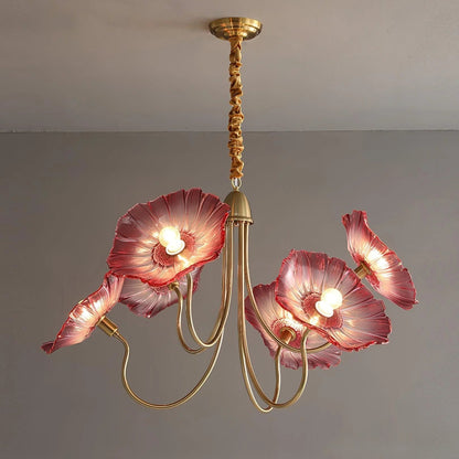 Lustre en Verre Lotus | Élégance Contemporaine et Atmosphère Chaleureuse