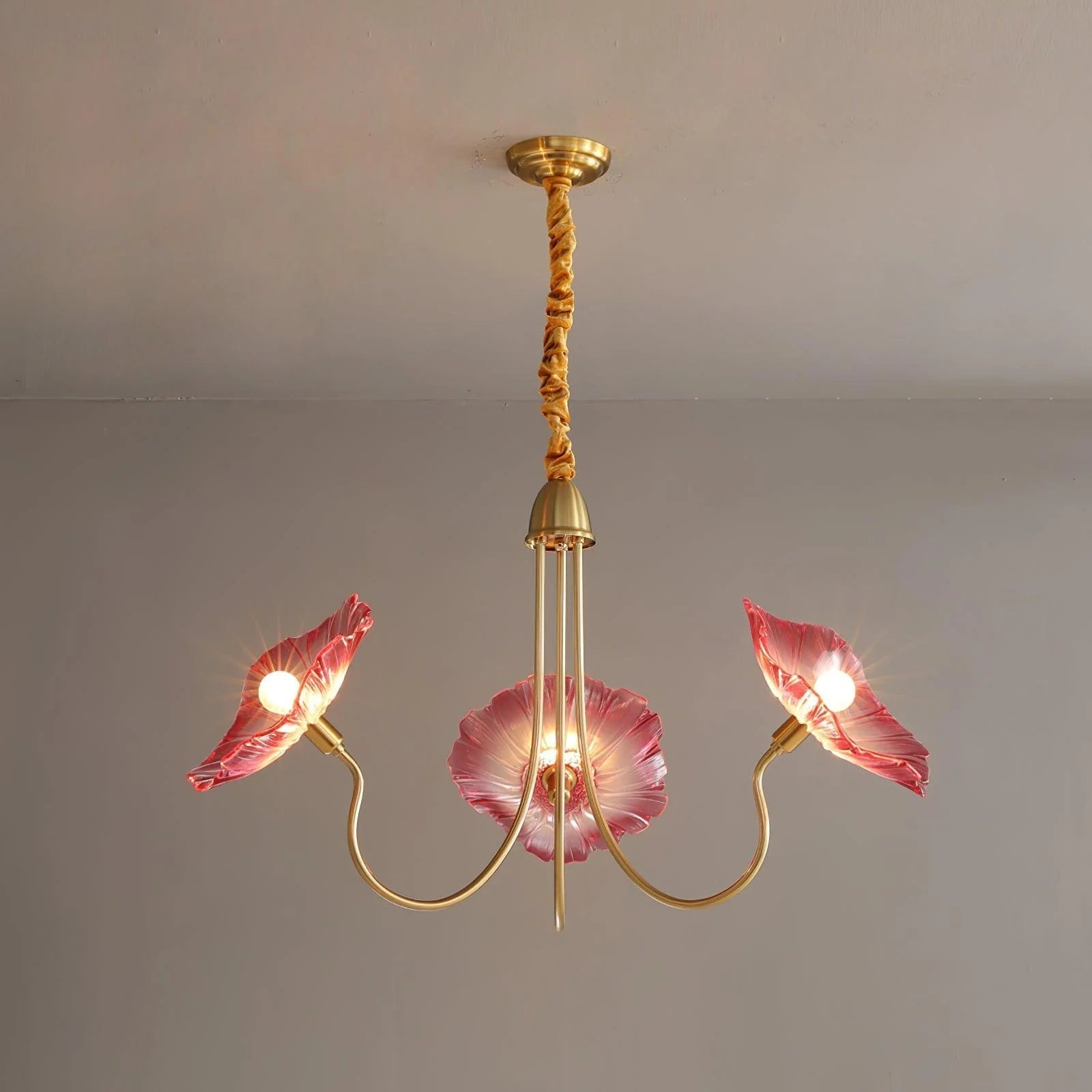 Lustre en Verre Lotus | Élégance Contemporaine et Atmosphère Chaleureuse