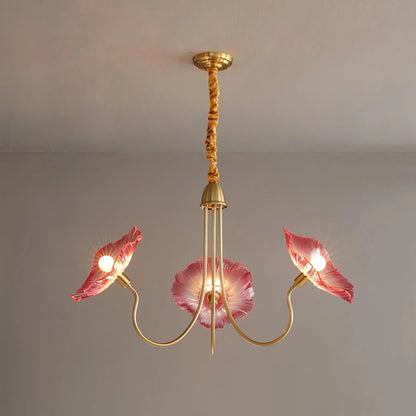 Lustre en Verre Lotus | Élégance Contemporaine et Atmosphère Chaleureuse