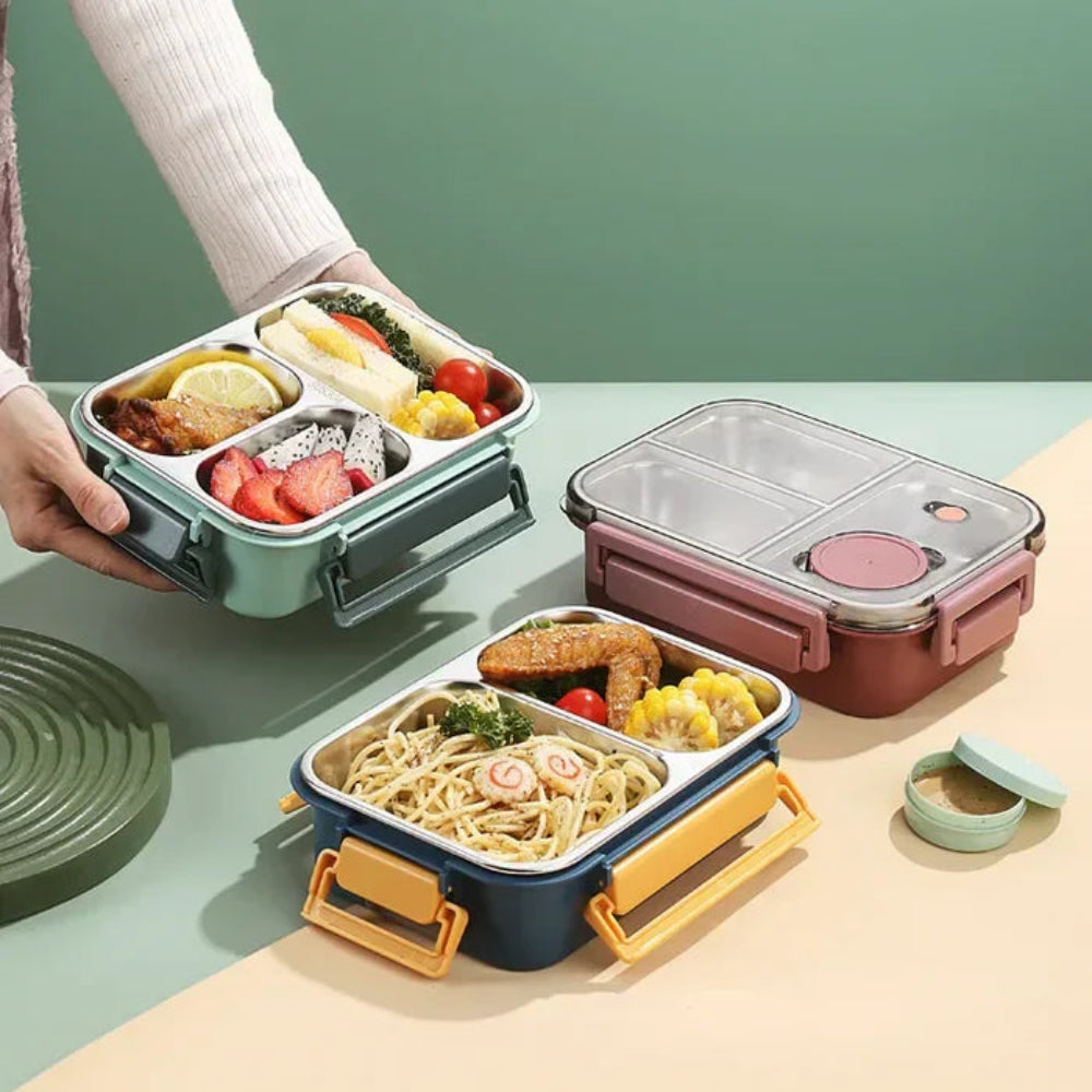 Boîte à Lunch Isolée en Acier Inoxydable | Garde les Aliments Chauds jusqu'à 12 Heures