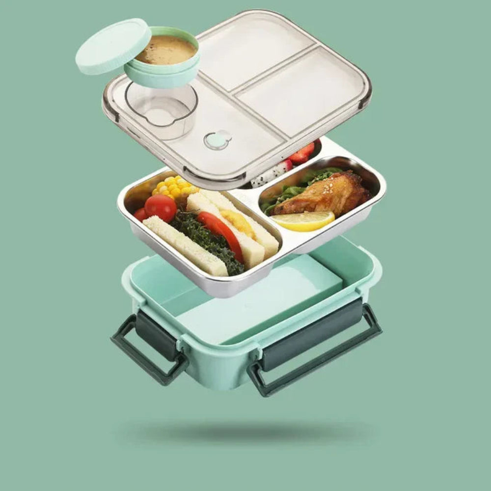 Boîte à Lunch Isolée en Acier Inoxydable | Garde les Aliments Chauds jusqu'à 12 Heures