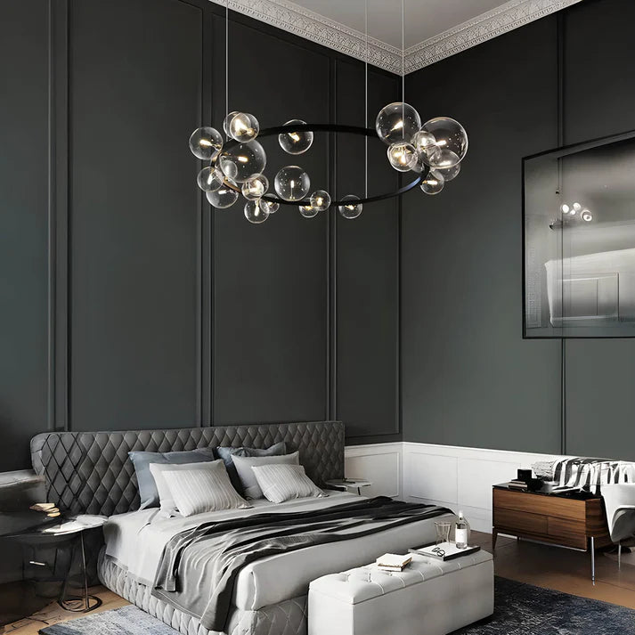 Lustre Anneau Moderne pour Salle à Manger | Éclairage Atmosphérique et Raffiné