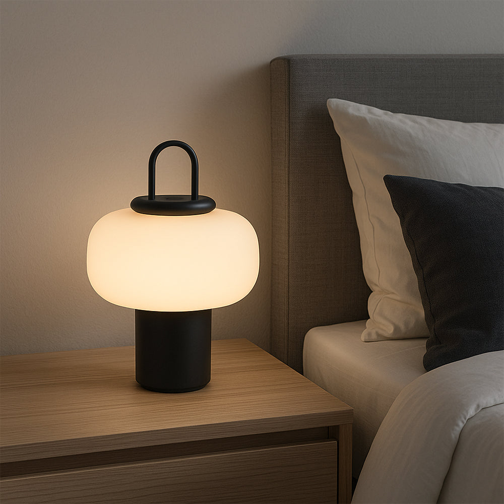 Lampe de Table Scandinave | Design Élégant en Verre et Métal
