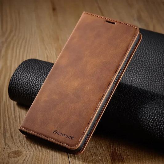 Étui en Cuir Magnétique pour Smartphone | Protection Élégante et Durable
