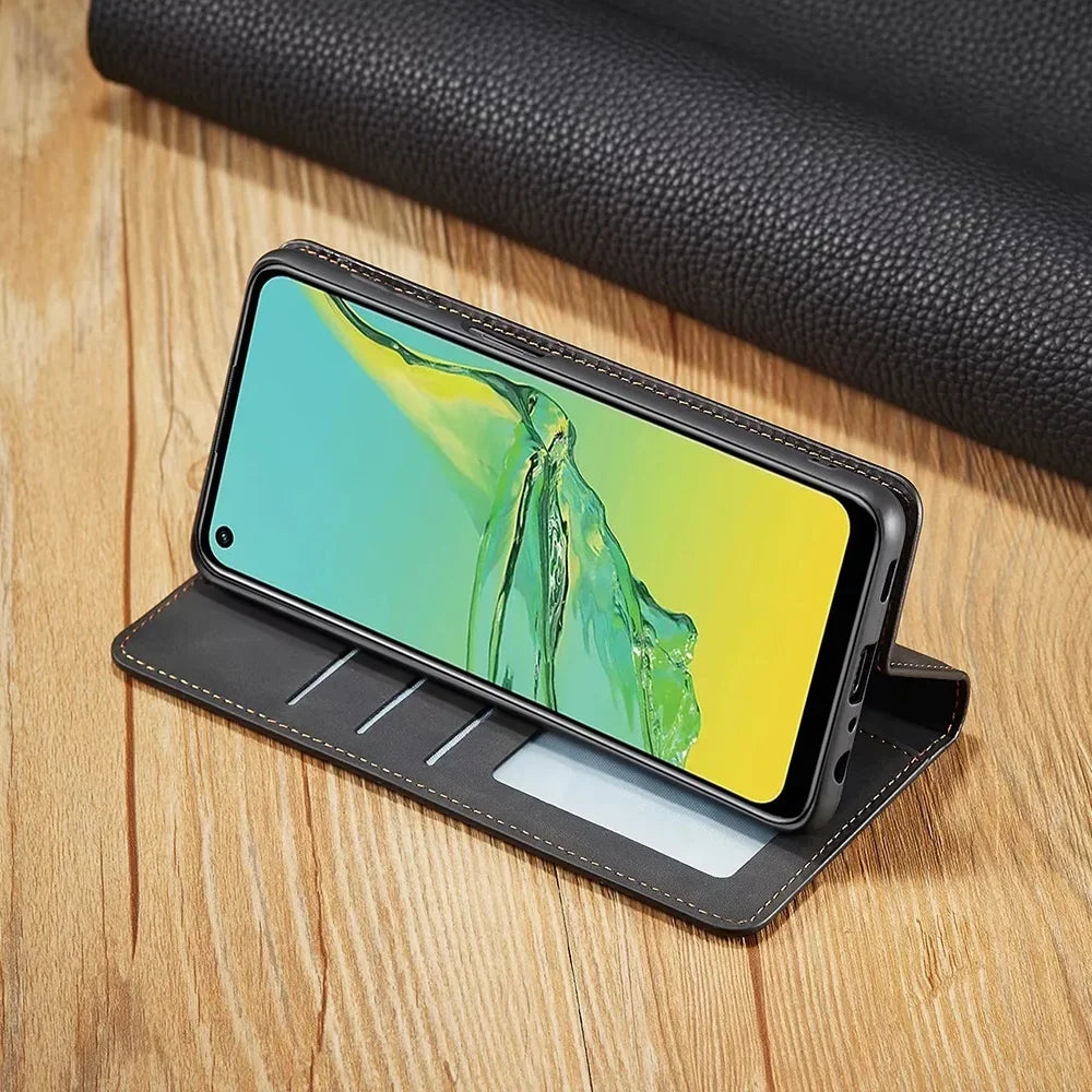 Étui en Cuir Magnétique pour Smartphone | Protection Élégante et Durable