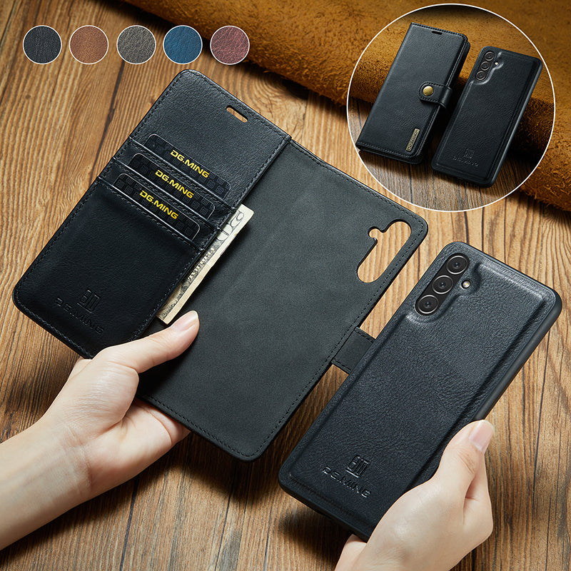 Étui en Cuir pour Samsung Galaxy | Protection Élégante et Pratique 2-en-1