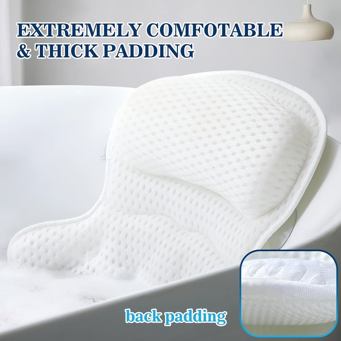 Coussin de Bain Ergonomique | Soutien Relaxant pour Cou et Dos
