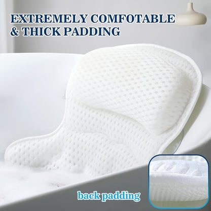 Coussin de Bain Ergonomique | Soutien Relaxant pour Cou et Dos