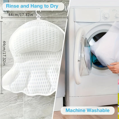Coussin de Bain Ergonomique | Soutien Relaxant pour Cou et Dos