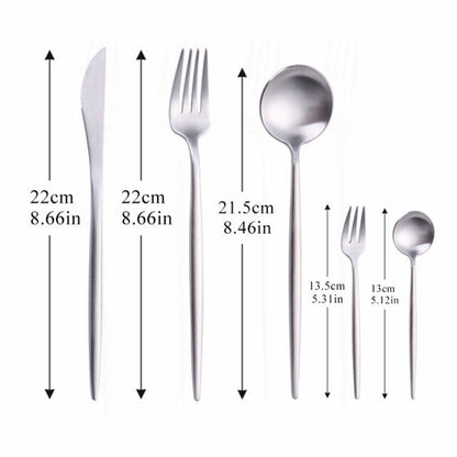 Couverts Modernes en Acier Inoxydable | Design Élégant et Durable pour Dîner