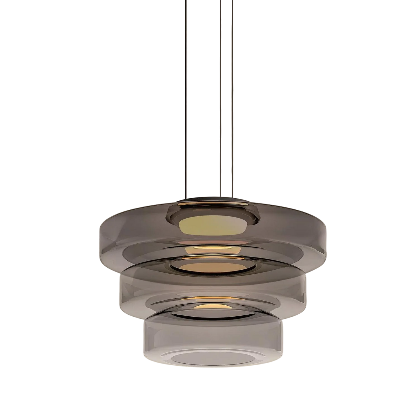 Lampe Suspendue en Verre Danois | Design Bauhaus Élégant et Réglable