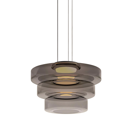 Lampe Suspendue en Verre Danois | Design Bauhaus Élégant et Réglable