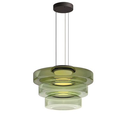 Lampe Suspendue en Verre Danois | Design Bauhaus Élégant et Réglable