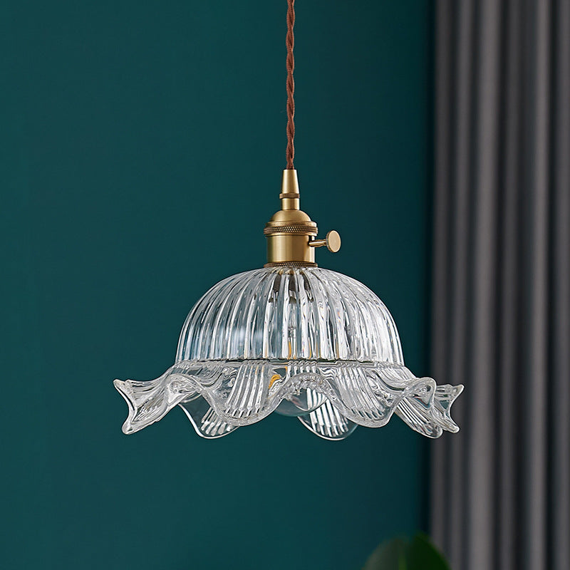 Lampe Suspendue Vintage en Verre | Élégance Scandinave et Chaleur Ambiante