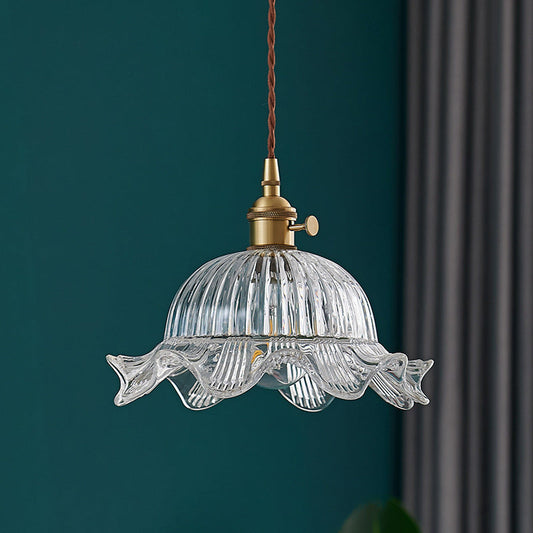 Lampe Suspendue Vintage en Verre | Élégance Scandinave et Chaleur Ambiante