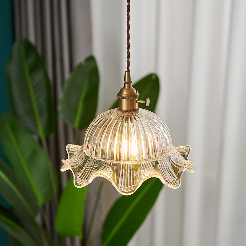 Lampe Suspendue Vintage en Verre | Élégance Scandinave et Chaleur Ambiante