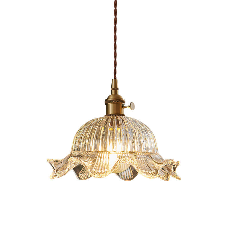 Lampe Suspendue Vintage en Verre | Élégance Scandinave et Chaleur Ambiante