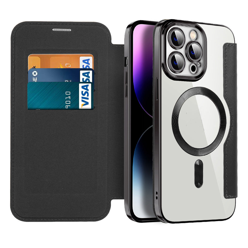Coque en Cuir Magnétique pour iPhone | Protection Élégante et Fonctionnalité Ultime